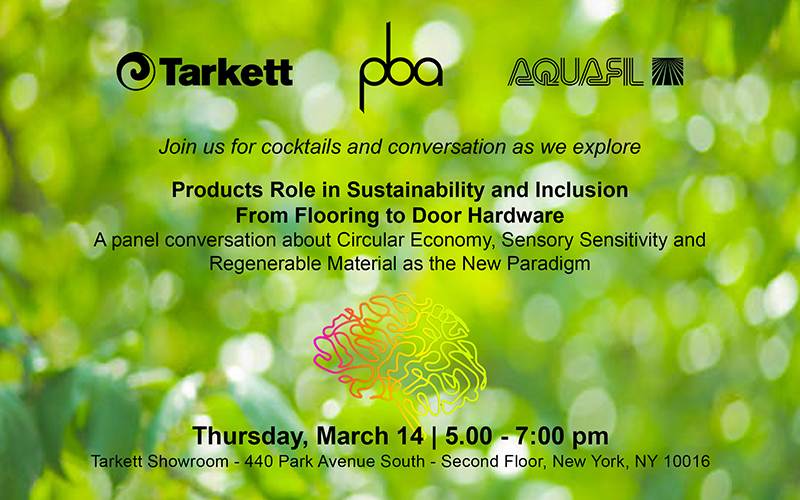 PRODUCTS ROLE IN SUSTAINABILITY AND INCLUSION – FROM FLOORING TO DOOR HARDWARE