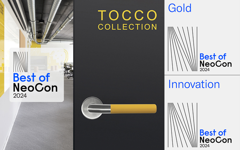 TOCCO COLLECTION AWARDED TWICE WITH THE BEST OF NEOCON GOLD AND THE INNOVATION AWARDS